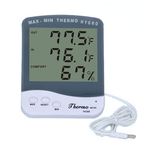 Termómetro Hydro Digital Premium - Sensor de temperatura y humedad