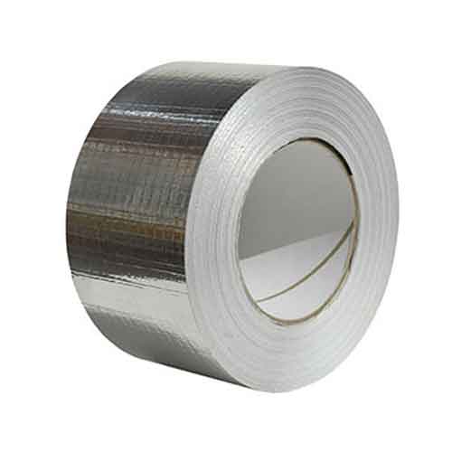 Rollo cinta adhesiva de aluminio puro reforzada 75 x 50 color aluminio, Tubería de cobre