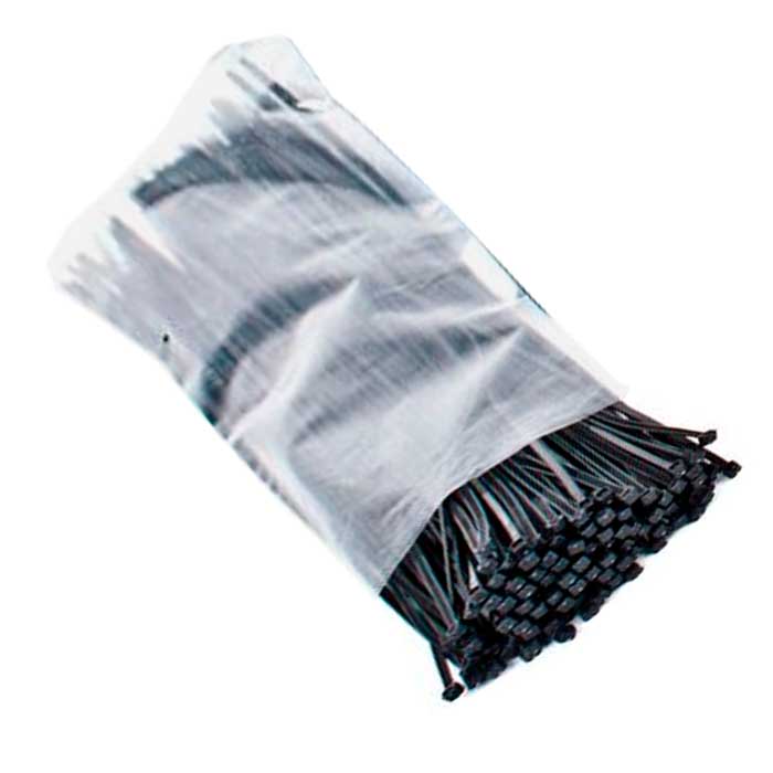 Comprar Bridas reutilizables negras 300x4.5 mm. 100 u. ◁ ◁
