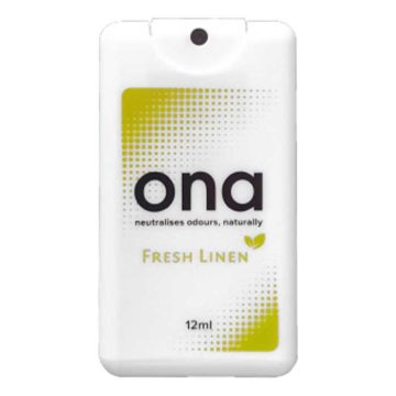 Ona Spray Card Fresh Linen Ambientador Neutralizador Olor 12Ml Ona