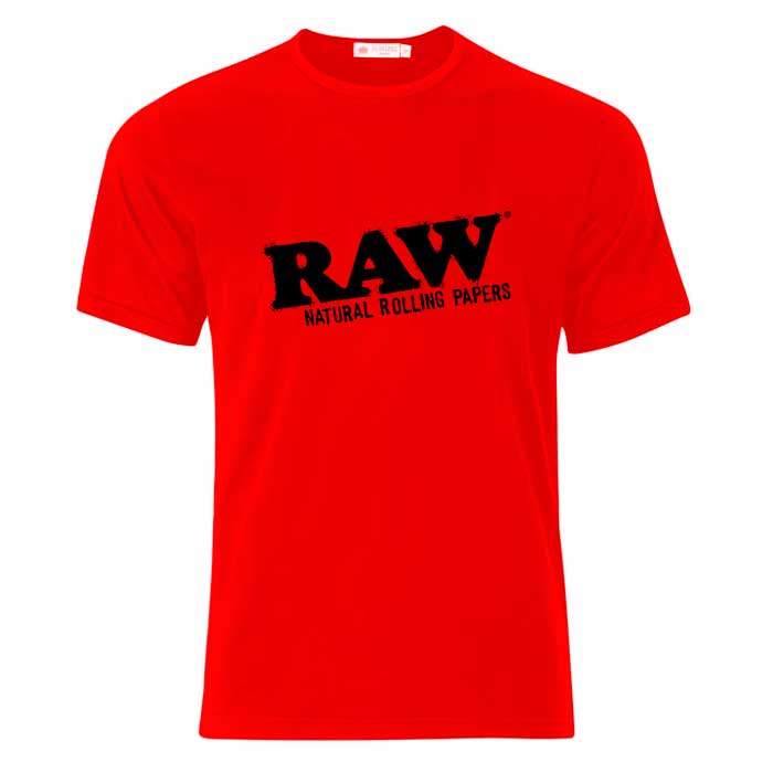 Camiseta roja de 100% algodón | RAW Saltón Verde