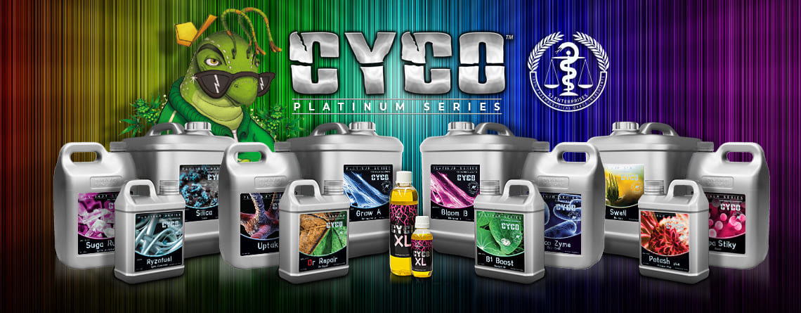 Lote de productos fertilizantes de la marca Cyco