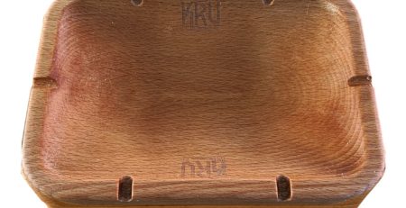 Caja de madera de haya Ashtray Stash Box, de la marca Kru