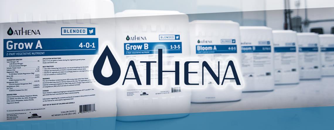 Productos de la marca americana Athena para el cuidado de plantas
