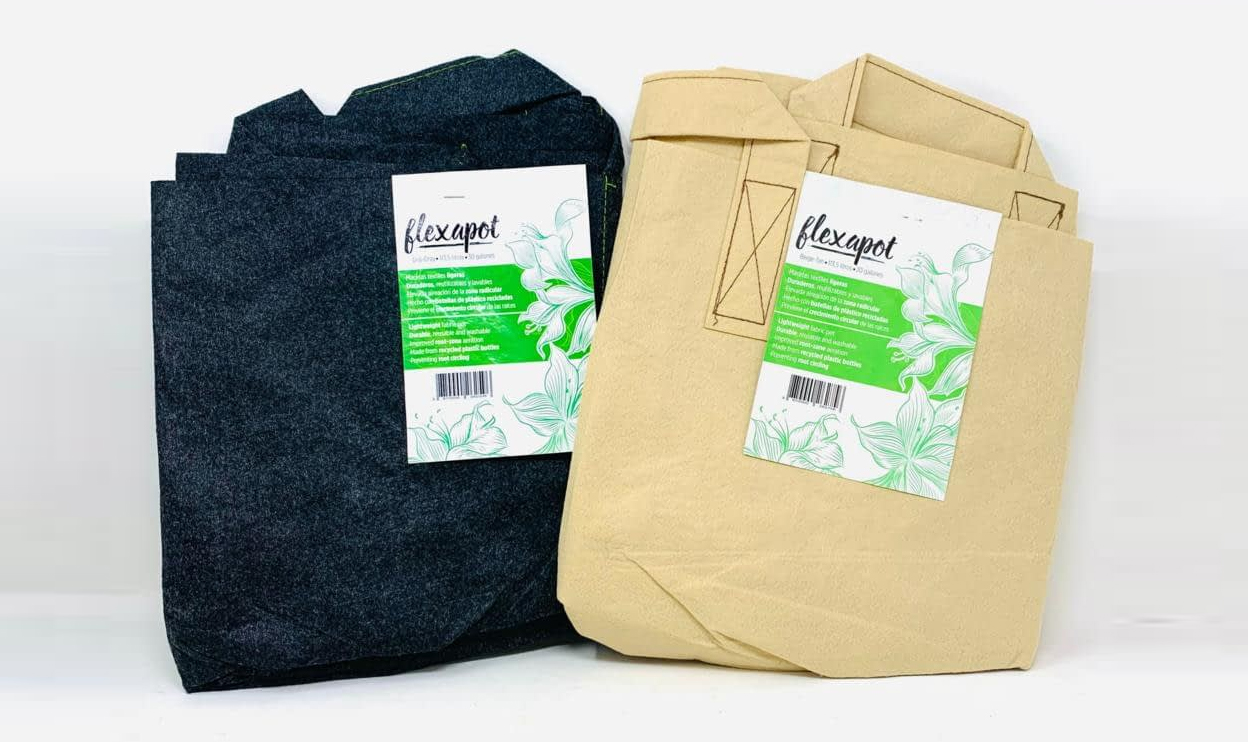 Flexapot maceta textil para cultivo negra | The Pure Factory