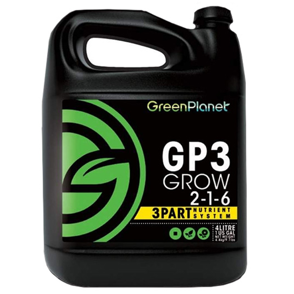 GP3 Grow abono de crecimiento 3 partes (4L) | Green Planet Nutrients