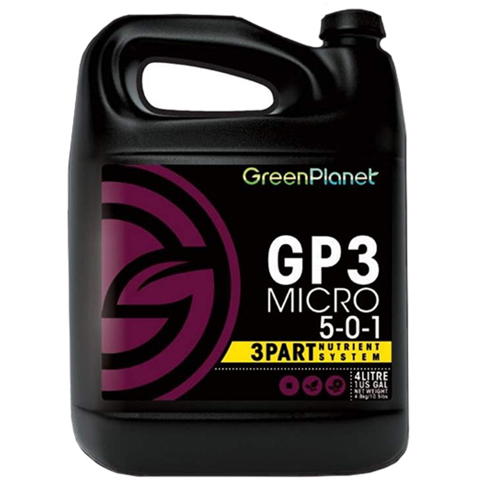 GP3 Micro abono 3 partes (4L) | Green Planet Nutrients