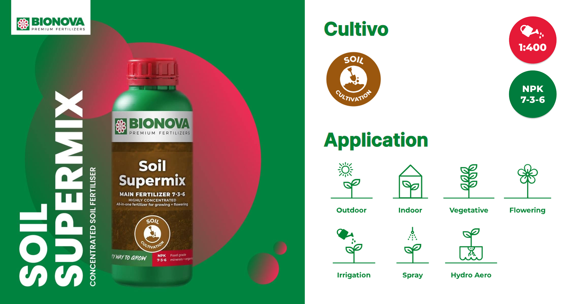 Soil Supermix abono base para tierra | BioNova