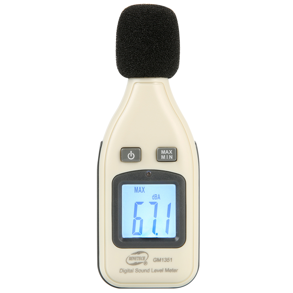 Sonómetro medidor de sonido en decibelios GM1351 | Benetech