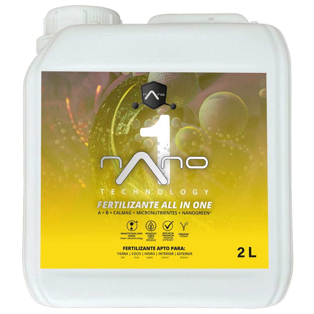 Nano 1 Fertilizante All in One para crecimiento y prefloración (2L) | Nano